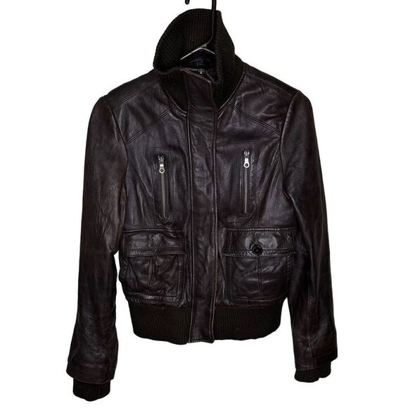Columbia Leather Moto Jacket Small - Picture 1 of 5